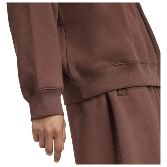 Adidas Γυναικείο φούτερ Essentials Linear 1/4-Zip Oversized Sweatshirt